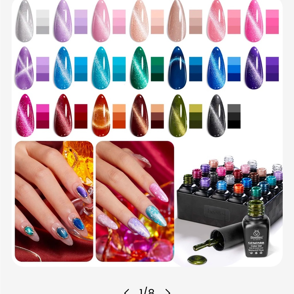 Gel Nail Polish Set - Cat eye gel